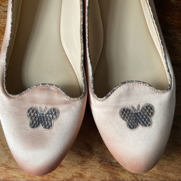 Bottega Veneta flamingo satin ayers ballerina flat Size 39.5 - Picture 16 of 16